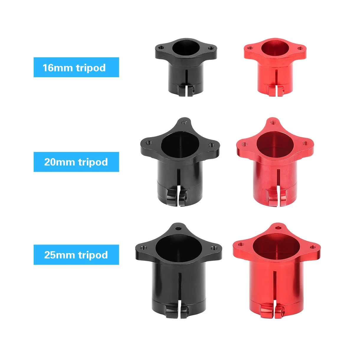 Trépied en alliage d'aluminium CNC CZ 16mm 20mm 25mm, siège fixe, connexion de fixation du train d'atterrissage pour Drone UAV végétal