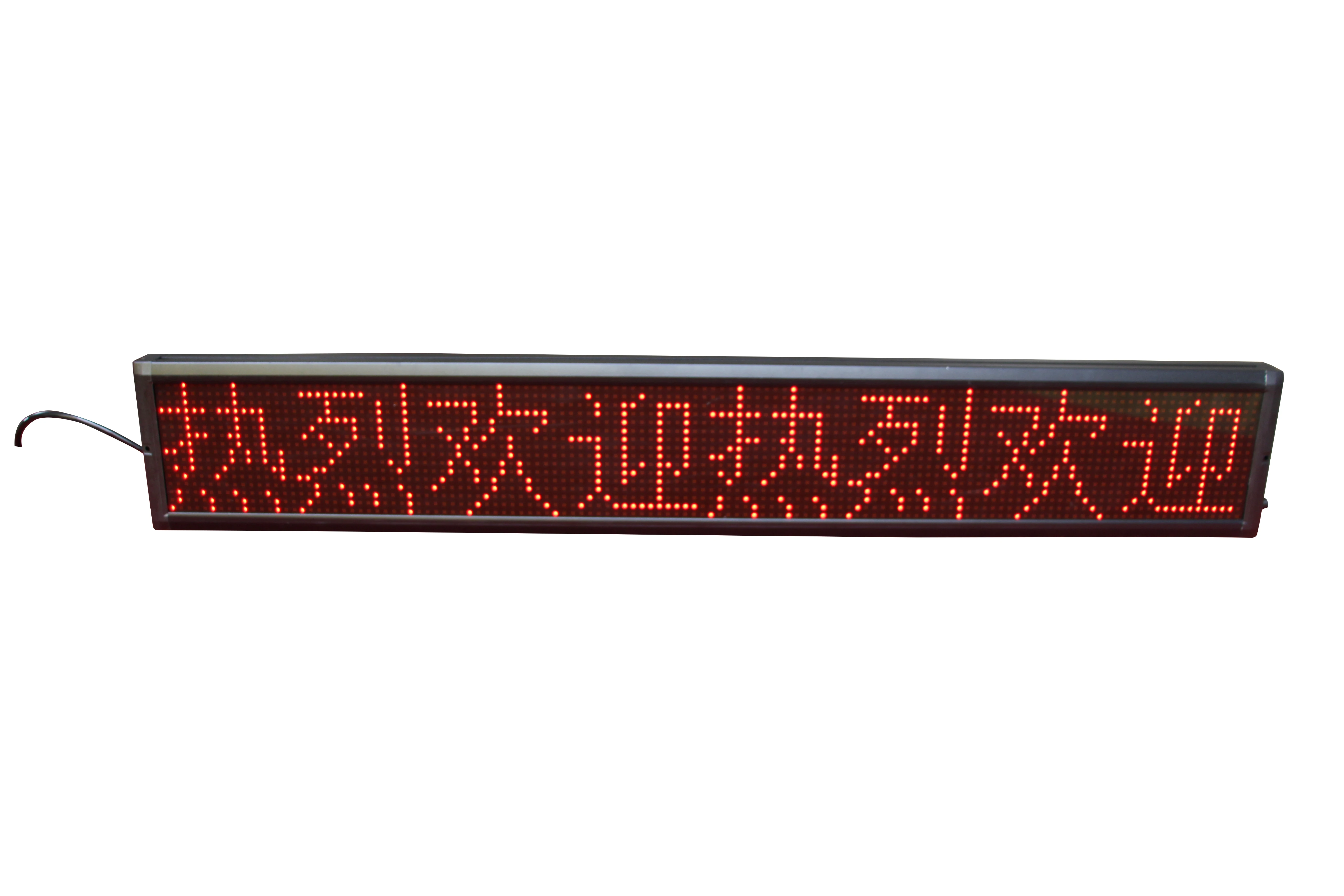 Monochrome Red Light Emitting Diode Mobile Info Display Panel Advertising Desktop Light Emitting Diode Display