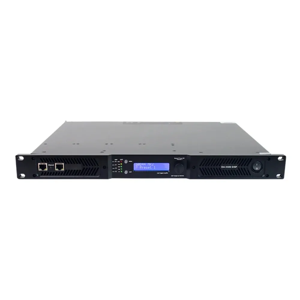 for D4-3500 Dsp 4 X3500W 8Ohms Amplifier Damping Factor Over 5000 Digital Low Noise Amplifier With Software Control