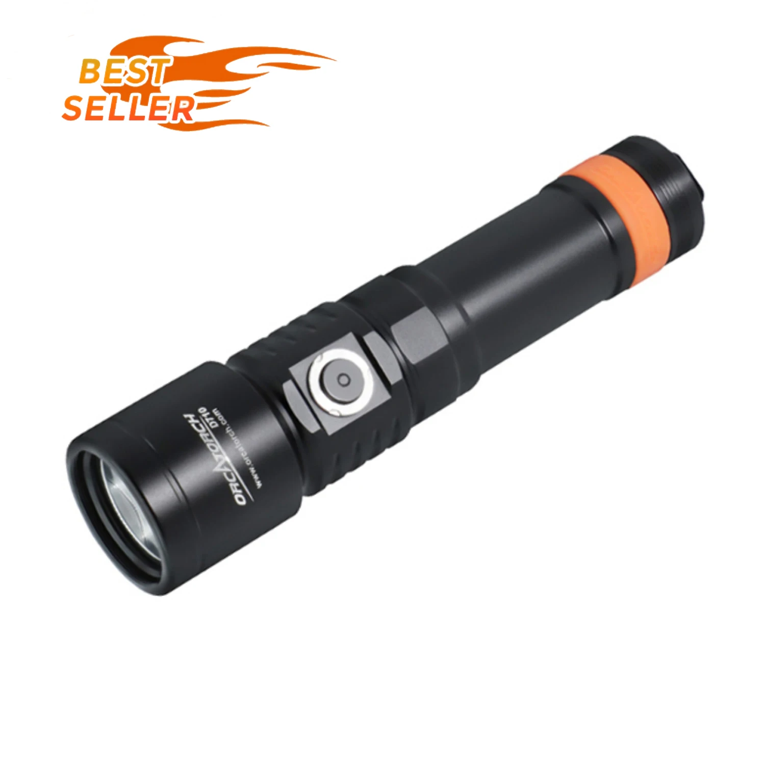 ORCATORCH D710 Latarka nurkowa Akumulator LED Lampa samoobrony Scuba Diving Latarka High Power LED Latarki Light Torch