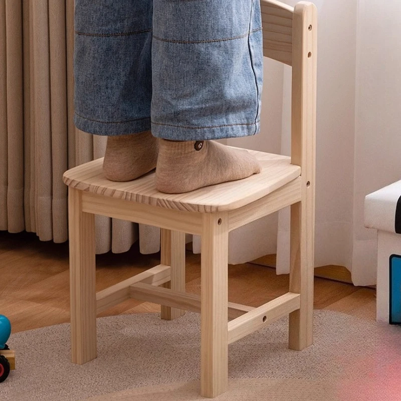 كرسي من الخشب الصلب لدراسة الأطفال كرسي صغير مريح ومريح منزلي للأطفال كرسي بذراعين للأطفال لغرفة النوم
