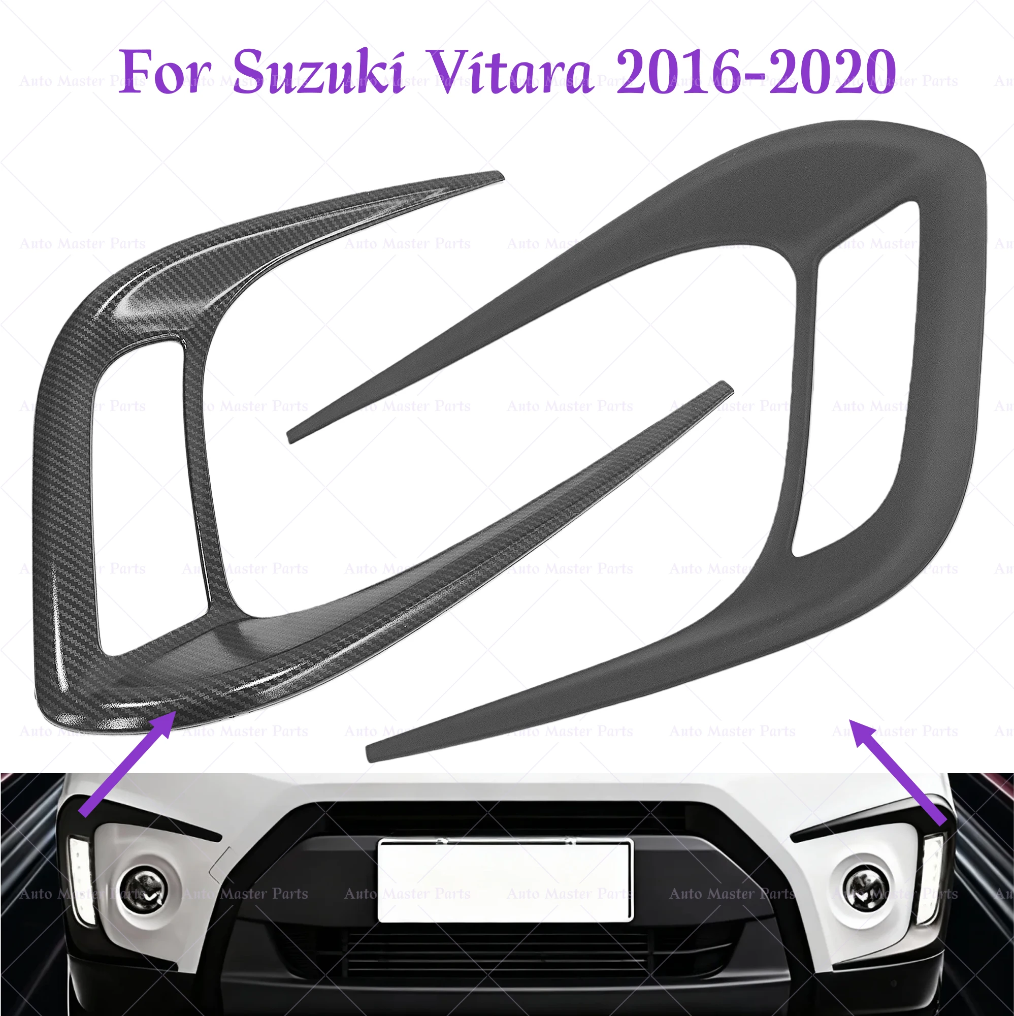 

Front Fog Light Lamp Trim Cover For Suzuki Vitara 2016 2017 2018 2019 2020 Headlight Surround Lamp Frame Decorative Stickers