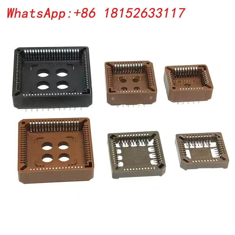 10 pz PLCC28 PLCC32 PLCC44 PLCC52 PLCC68 PLCC84 Spille PLCC SMT DIP tipo IC Presa Adattatore PLCC Convertitore MM