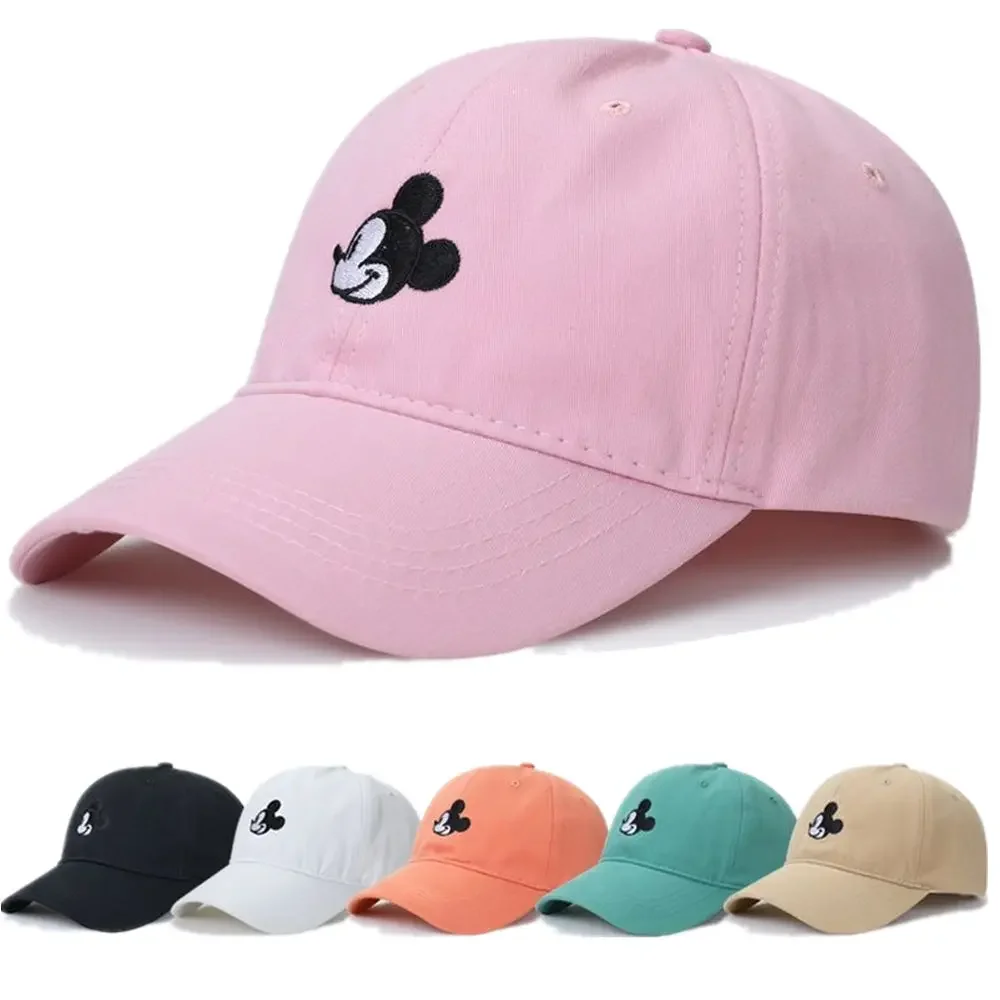 New Unisex Cap Mickey Cartoon Cotton Baseball Cap For Men Women Adjustable StreetWear Dad Hats