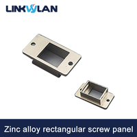 Linkwylan RJ45 1port Zinc Alloy Screw Metal Panel Mounting Keystone Adapter Holder