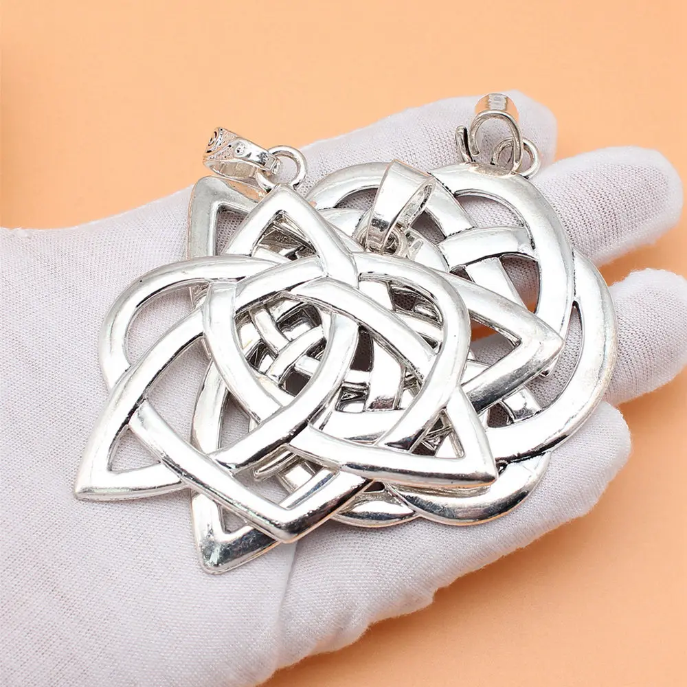 Accessories For Jewelry Antique Silver Color Triquetra Knot Charms Collection  Supplies Accessories 3pcs