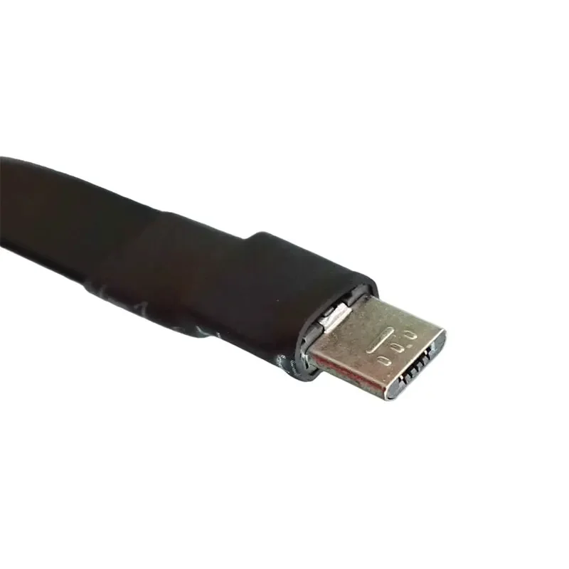 ADT-Link USB 2.0 OTG Type A إلى Micro B ذكر إلى أنثى كابل شريط مسطح مزدوج 90 ° محول تمديد الانحناء خط موصل 480 متر/بي بي إس