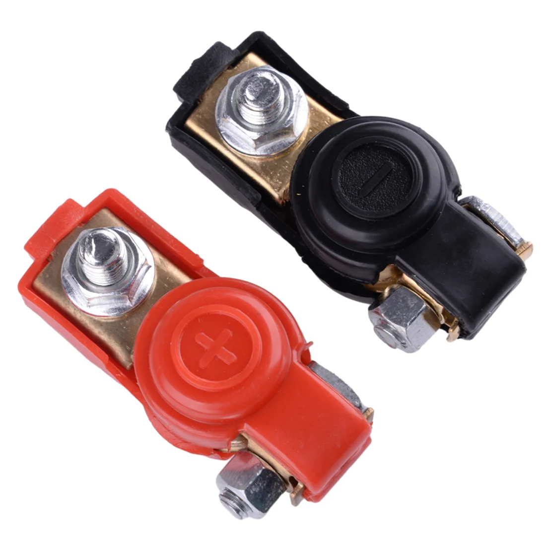 

12V 1 Pair Car Copper Plated Battery Terminal Quick Connector Cable Clamp Clip Positive Negative