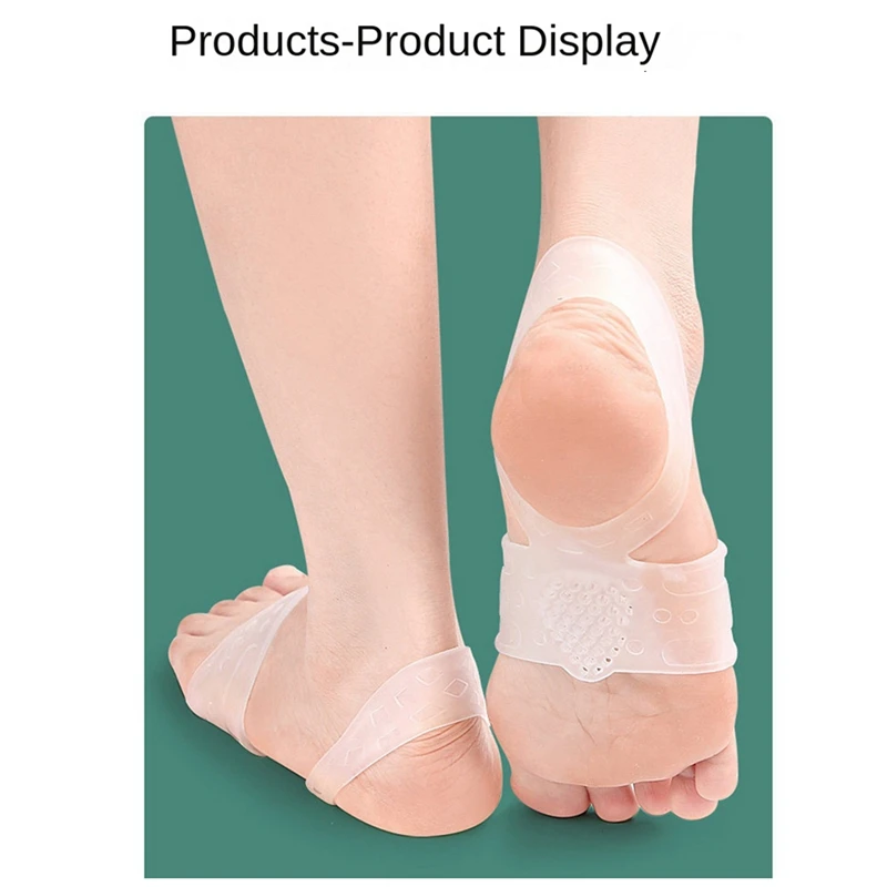 Foot Guard With Holes For Shock Absorption, Soft And Anti-Wear Half Pad, Tension Foot Strap