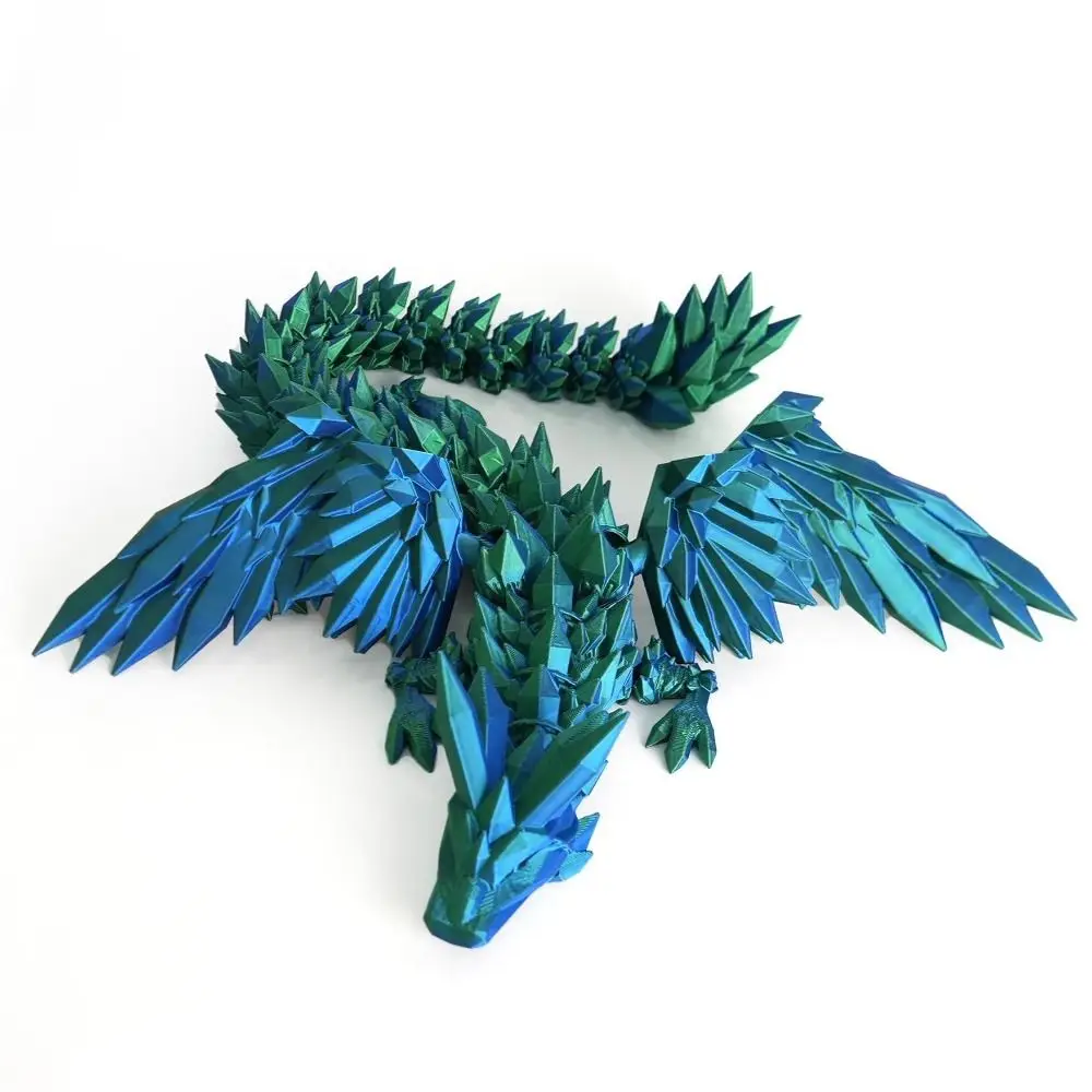 3D Dragon Realistic Dragon Statue Rotatable Articulated For Landscaping Decoration Printed Figures Animals
