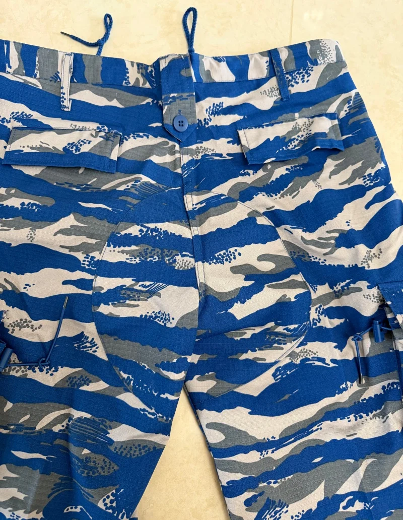 Blue Camouflage ACU Jacket Pants Set 5