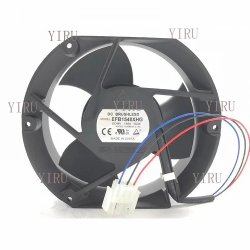 L  1 pcs  for DELTA Fan EFB1548XHG  DC48V 1.65A 17251 17CM 3 wire Aluminum Frame fan