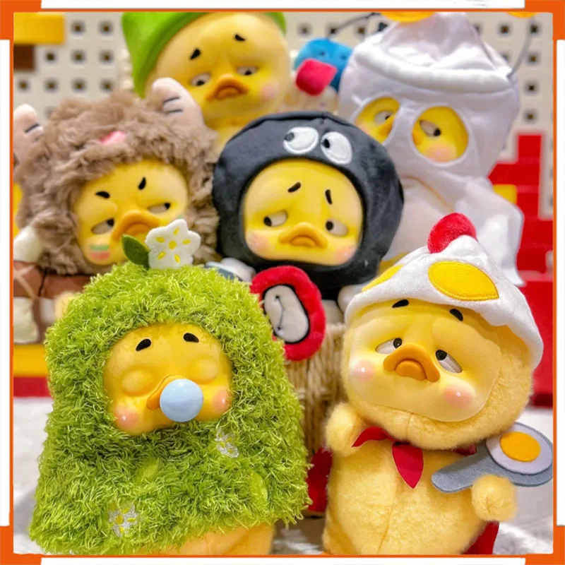 

Good Luck Duck Second Generation office worker cute begging blind box figure easygoing and likable duck trendy collectible toy