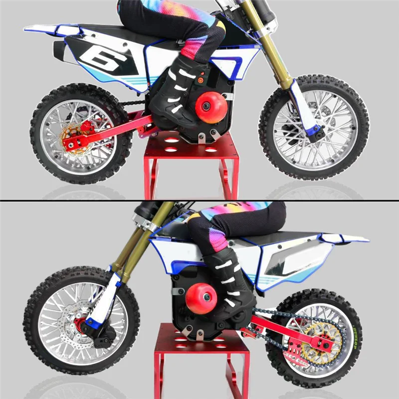 BEDW-For LOSI 1/4 Promoto-MX RC Car Electric Motorcycle Rear Swing Arm Rear Fork Wheel Seat Replacement Parts 264000