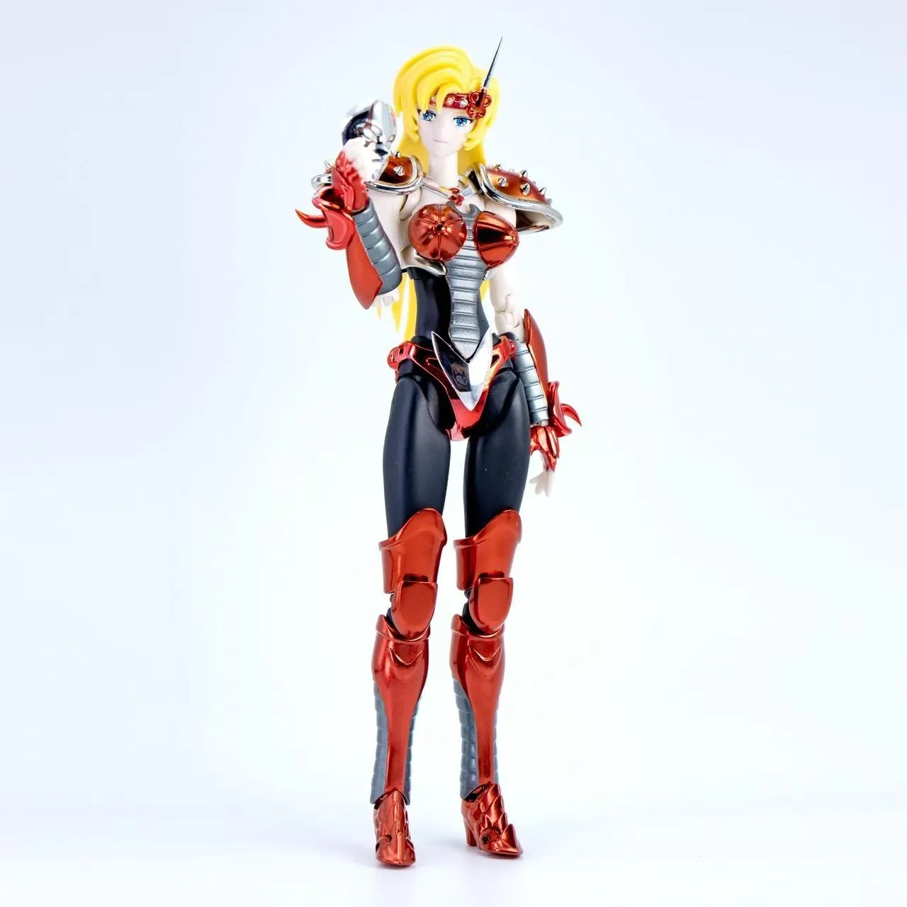 ฟิกเกอร์สะสม โทนี่ ไนท์ ซีเอ็นเอ็ม รุ่น Myth Cloth Ex Red Variant Chameleon Junebronze Knights Of The Zodiac ของเล่นสะสม ของขวัญ