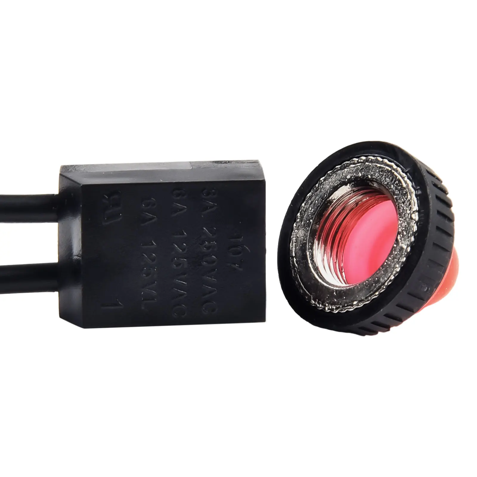 

On-Off Switch Push Button Switch Rubber Cover Self-locking Waterproof With Leads Wire 250V Bakelite Base KP107