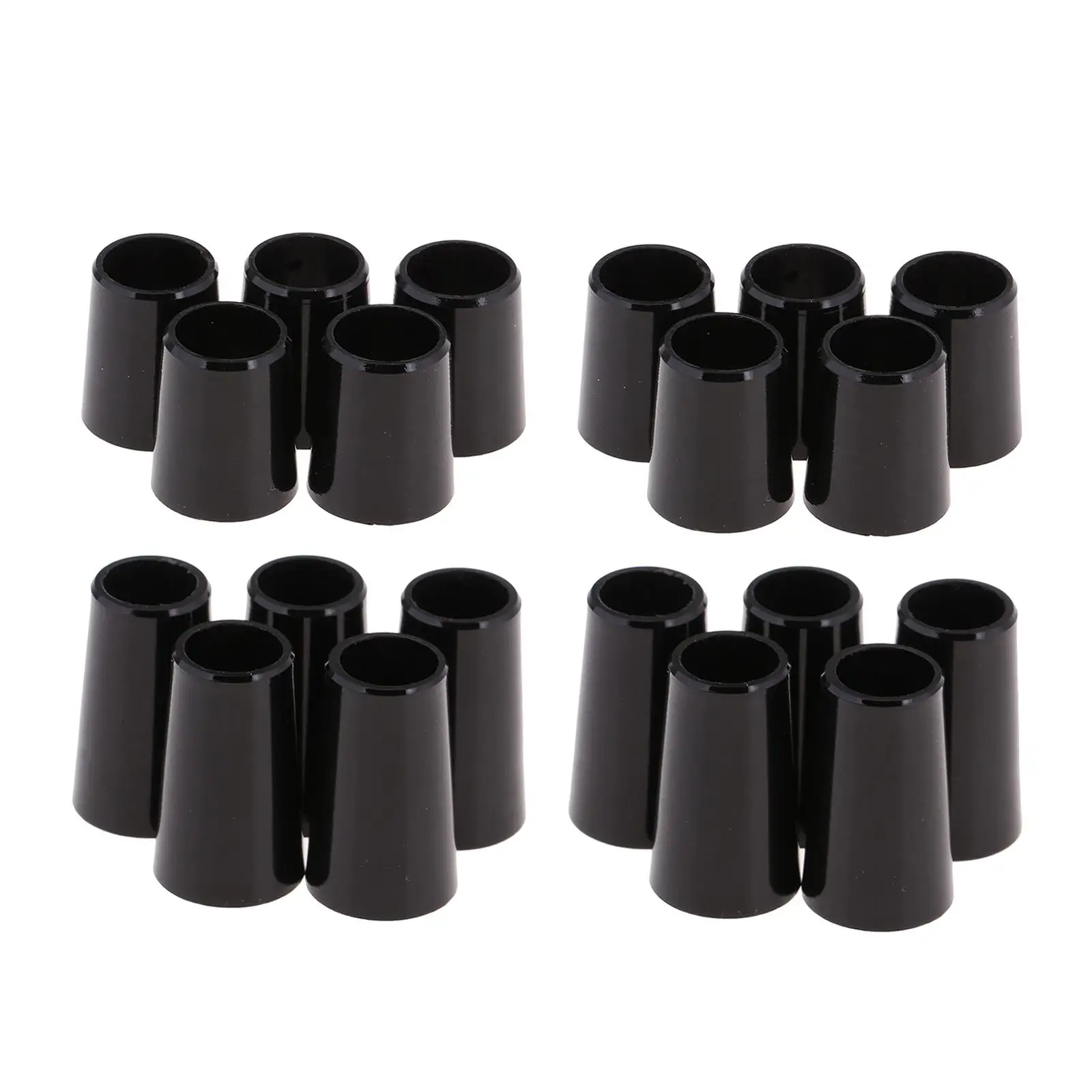 20pcs Black Golf Shaft Sleeve Ferrules .335 .370 Caps Adapter