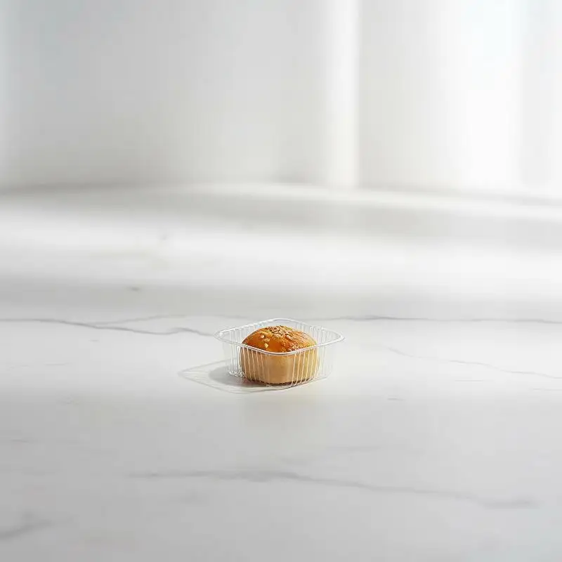100 unidades de bandejas desechables para pastelitos de luna, aptas para alimentos, con opciones de color dorado y transparente, diseño resistente para el embalaje de repostería del Festival de Medio Otoño