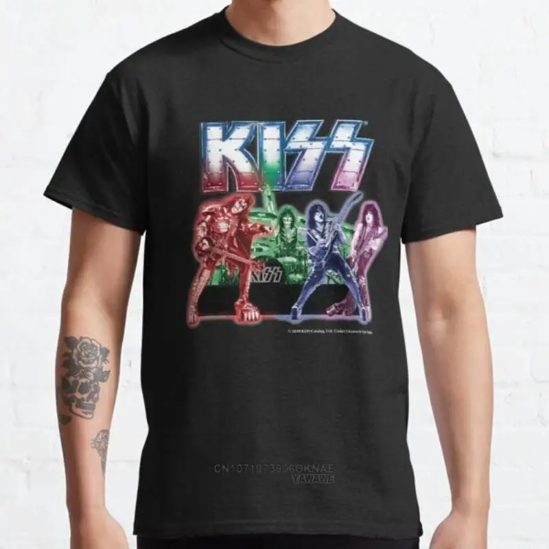 Rock Band Kiss Band Members T Shirt Vintage Kids Boy and Girl Hip Hop Graphic Tshirts Women Men Summer Trend Shirt Ropa Hombre