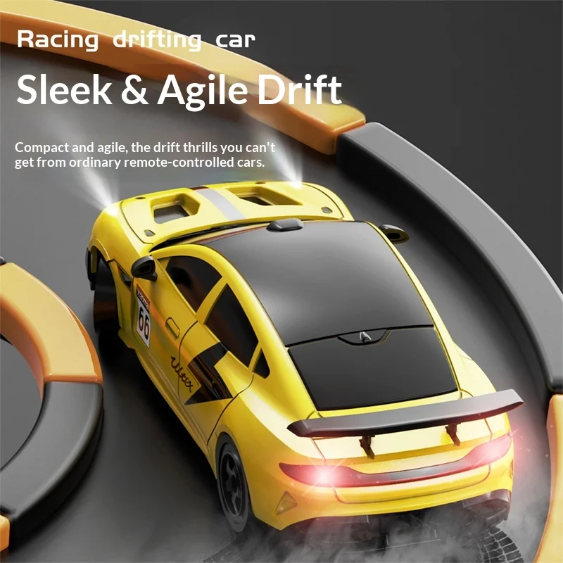 1/32 1/43 RC Auto Drift Mini Volledig Schaalmodel Alloy 2.4G Afstandsbediening Hoge Snelheid Raceauto Met Gyro Type-c RC Auto Jongens Cadeaus