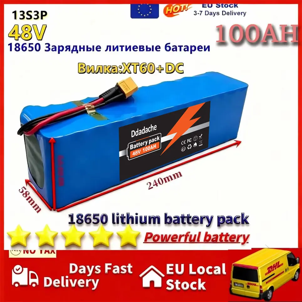 Batterie rechargeable au lithium-ion 10S3P 36V 100000mAh 100% neuve, adaptée aux produits électriques tels que les scooters