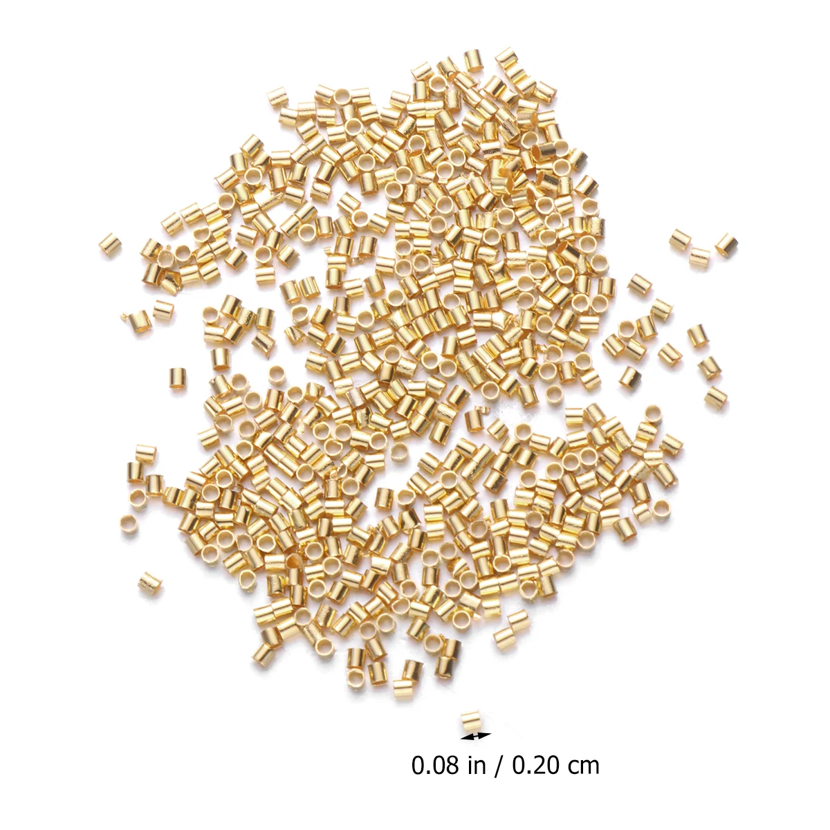 4 Pack/2000 Bracelet Jewelry Wire Silver Tube Fold over Cord Making Accessories