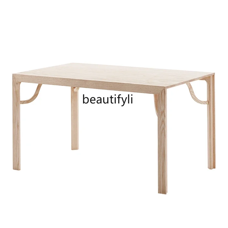 

Siping Dining Table Solid Wood Computer Office Desk Home Small Apartment Modern Minimalist