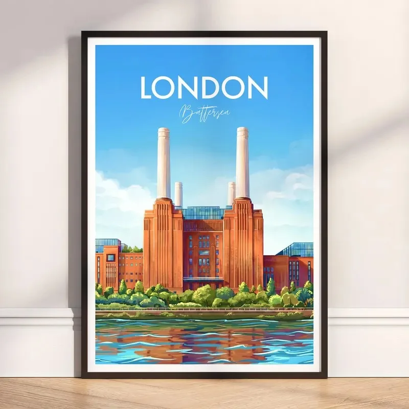 Vintage World Travel Landscape Canvas Wall Art Set Global Famous City Nature Scenery Poster for Living Room Airbnb Apartment