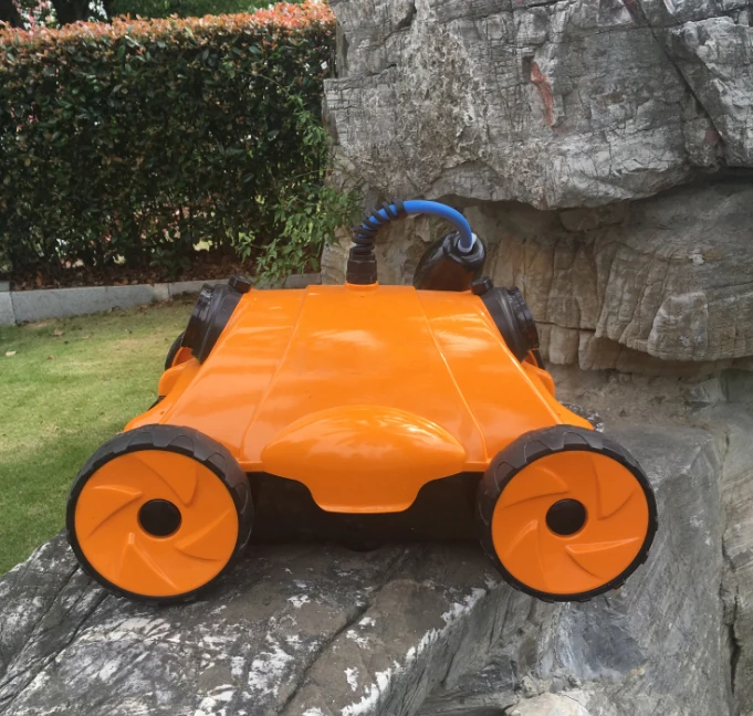 Robotic Pool Cleaner with Powerful Dual Scrubbing Brushes and Multiple Filter Options for In-ground Swimming Pools