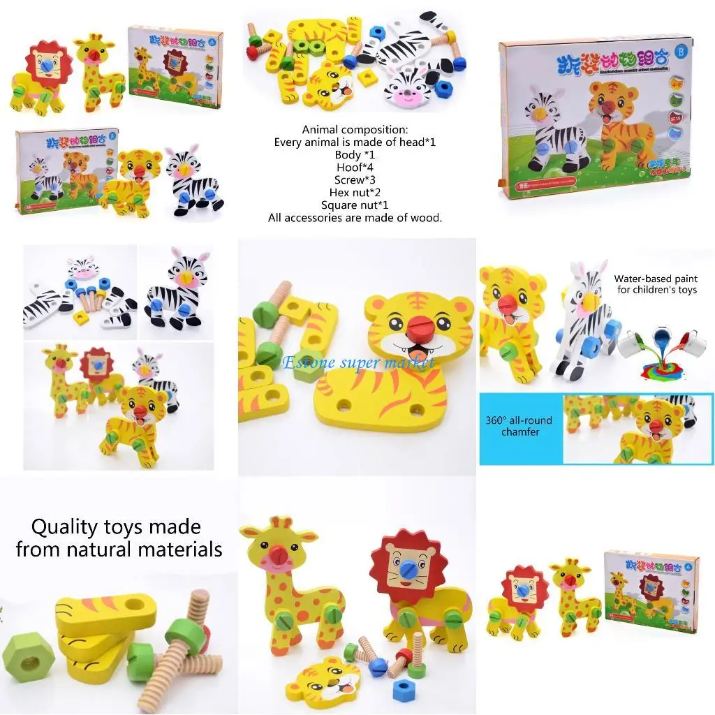 090B Zerlegbares Tier-Montagespielzeug für kreatives Bauspielzeug für Kinder zum frühen Lernen