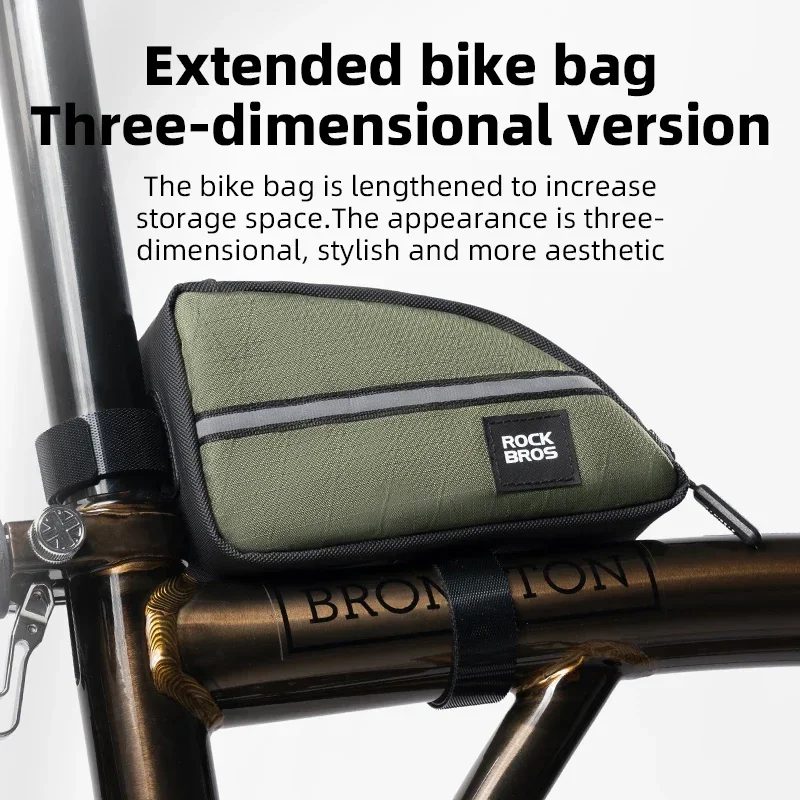 Road Bike Front Crossbar Bags Mini Compact Portable Brompton folding bicycle tool storage Bikes Top Tube Bags