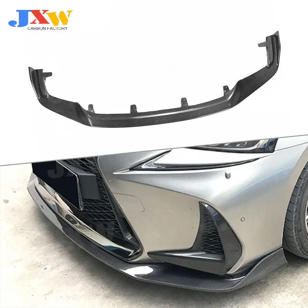 

Carbon Fiber Front Bumper Lip Spoiler Guard Chin Protector For LEXUS IS300 IS350 IS F Sport Sedan 4 Door 2017 2018 Apron FRP