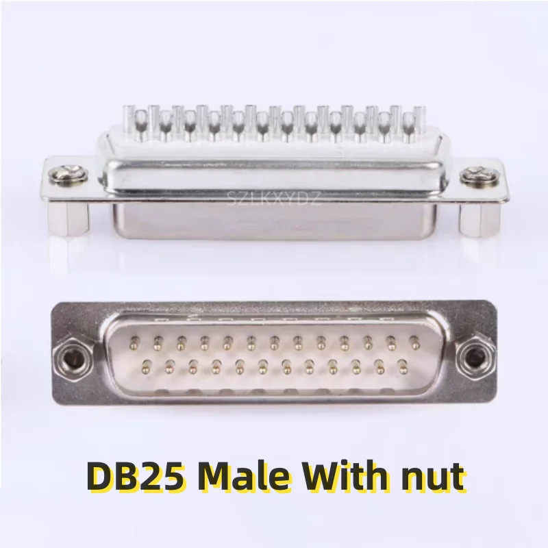 

2PCS/LOT VGA DB25 Male/DB25 Female With nut
