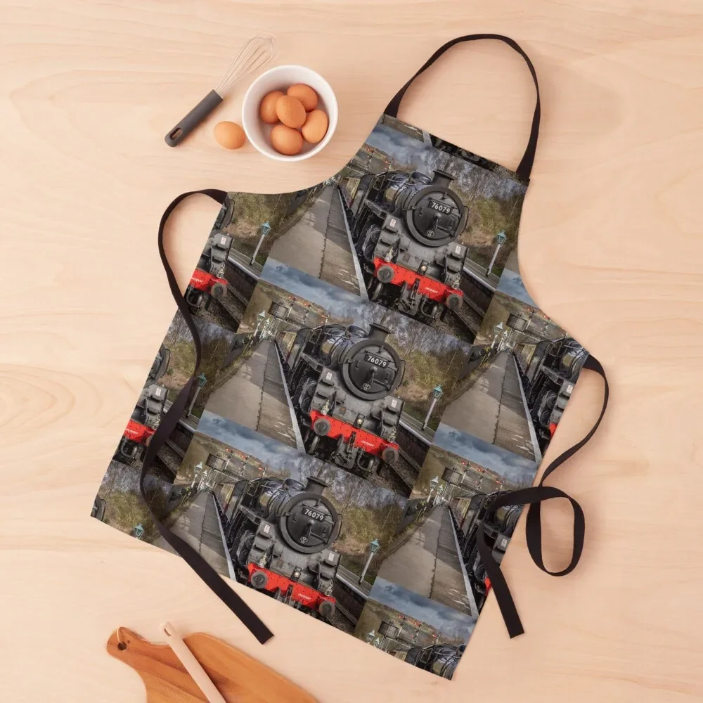 

Steam Train At Grosmont Station Apron Kitchen Accessories 2022 Chef Uniform Women Men'ss Kitchen Tools Apron