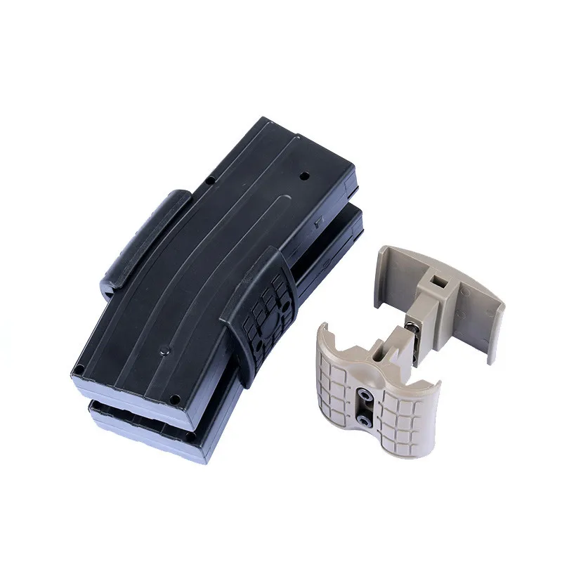 Conector de Clip de poliéster para Rifle de pistola táctica, doble revista, abrazadera de conector paralelo para AK AR15, M4, AK, MP5, MP7, Airsoft