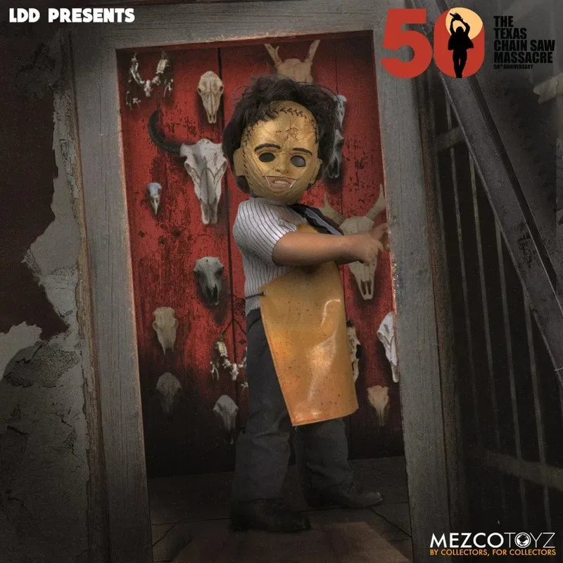 Mezco Toyz LDD 1974 Leatherface Deluxe Edition Action Figure 100% Original Collectible Anime Model Toy in Stock view 2