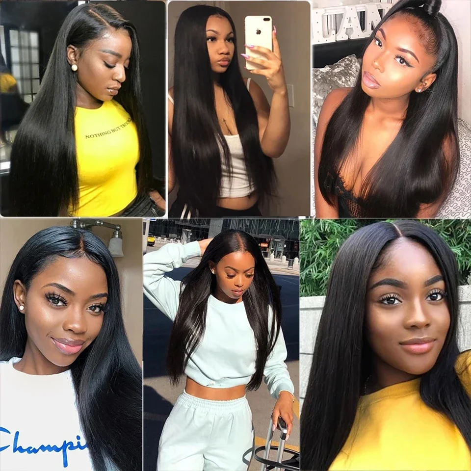

Real person straight hair tied to human hair, straight hair tied to human hair, hair extensions