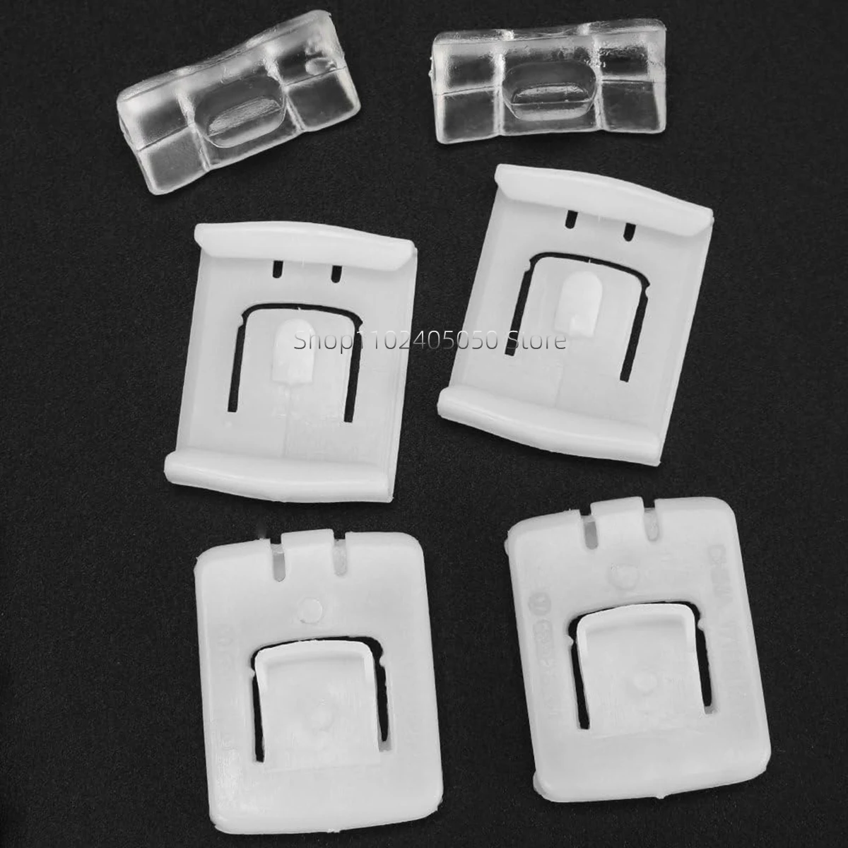 6Pc Car Seat Rail Runner Slider Guide Clip Glide Kit 435881203A for VW Volkswagen MK1 MK2 MK3 Jetta Corrado Golf Scirocco Passat