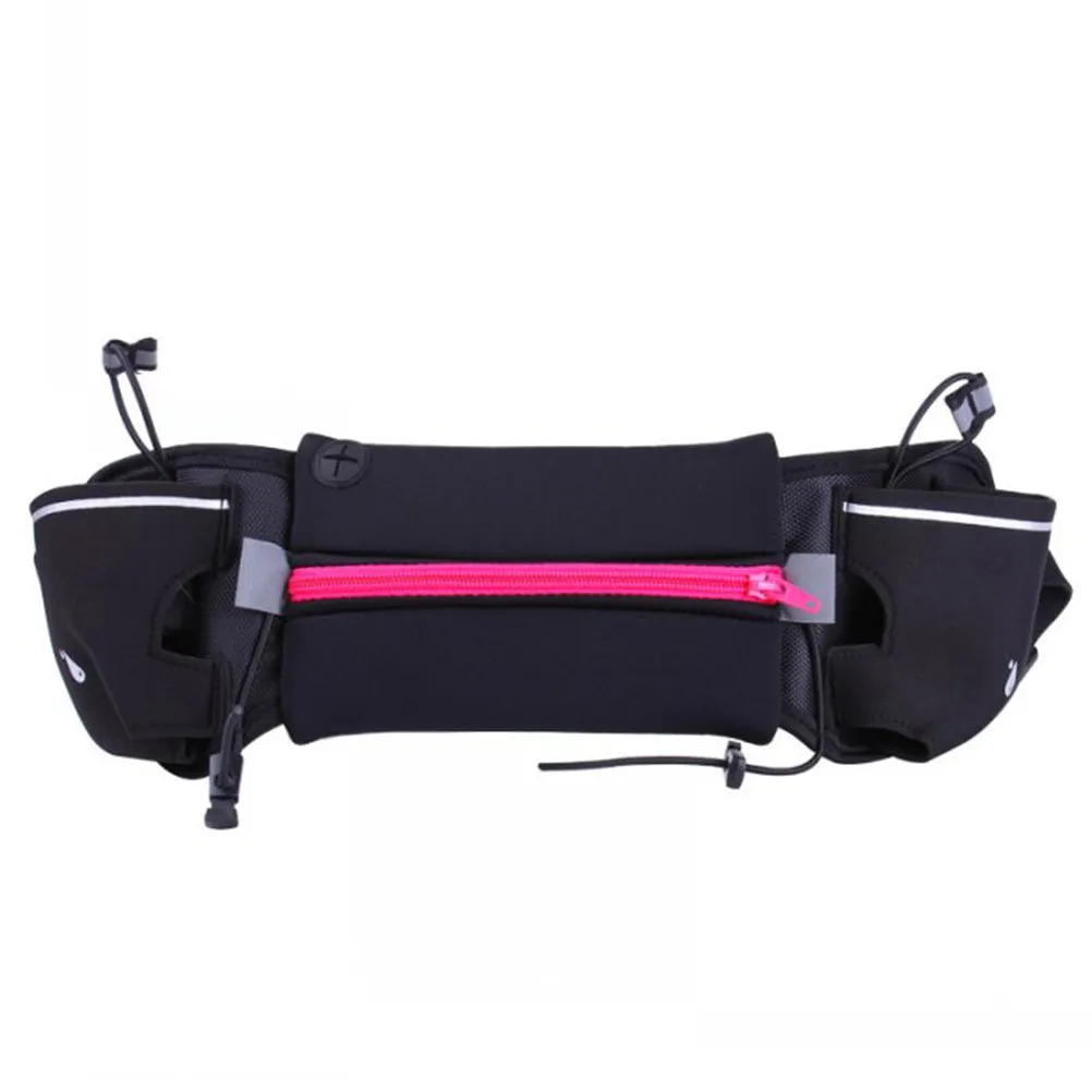 Running Waist Pack Waterproof Phone Bag Rose Red Fits 4-6Inch Phone Sports Waist Belt Running Pouch Elastic Straps for Hiking