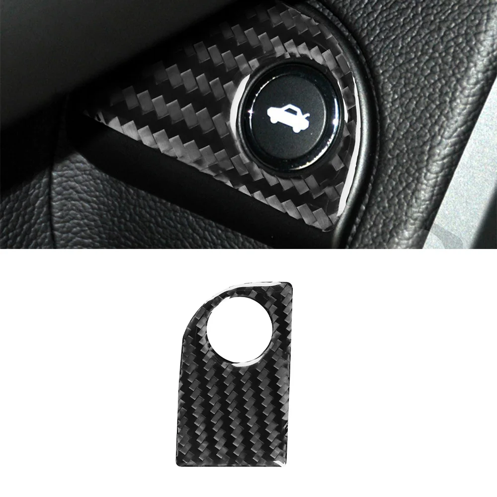 Rear Trunk Switch On/Off Decorative Trim Sticker for Ghibli & for Quattroport 2014 2015 Car Interior Accessories Carbon Fiber