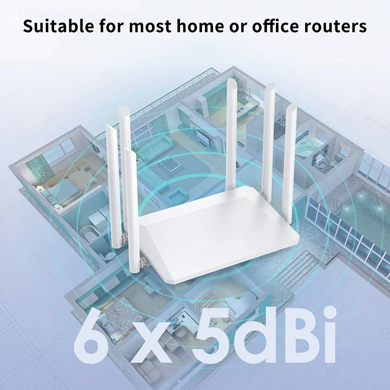 300M เสาอากาศภายนอก Wireless Wifi Router ครอบคลุมกว้าง WiFi Repeater AP สําหรับแล็ปท็อปคอมพิวเตอร์โทรศัพท์ทีวีห้องนั่งเล่นห้องนั่งเล่น