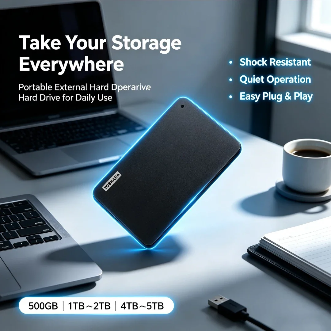 New Upgrade Black Portable External Hard Drive Canvio  500GB 1TB 2TB Disco Rigido External Mechanical Hard Drive USB 3.0 Preto