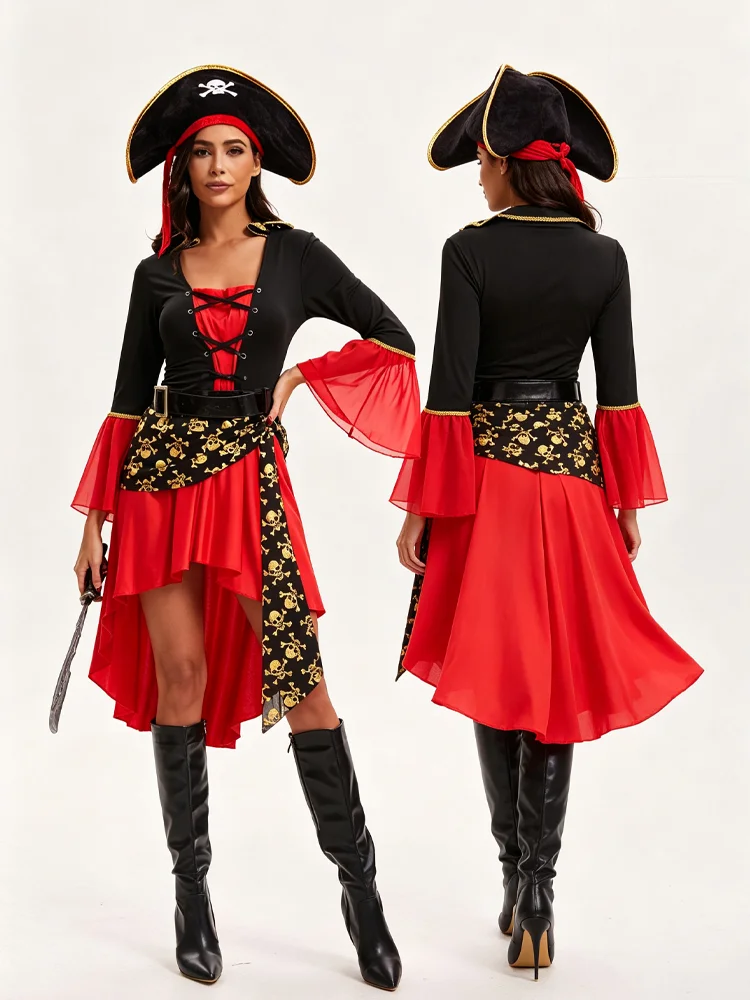 Disfraces de pirata para mujer, trajes de carnaval, disfraces para fiesta de Halloween, disfraces para baile de máscaras, disfraces temáticos de anime