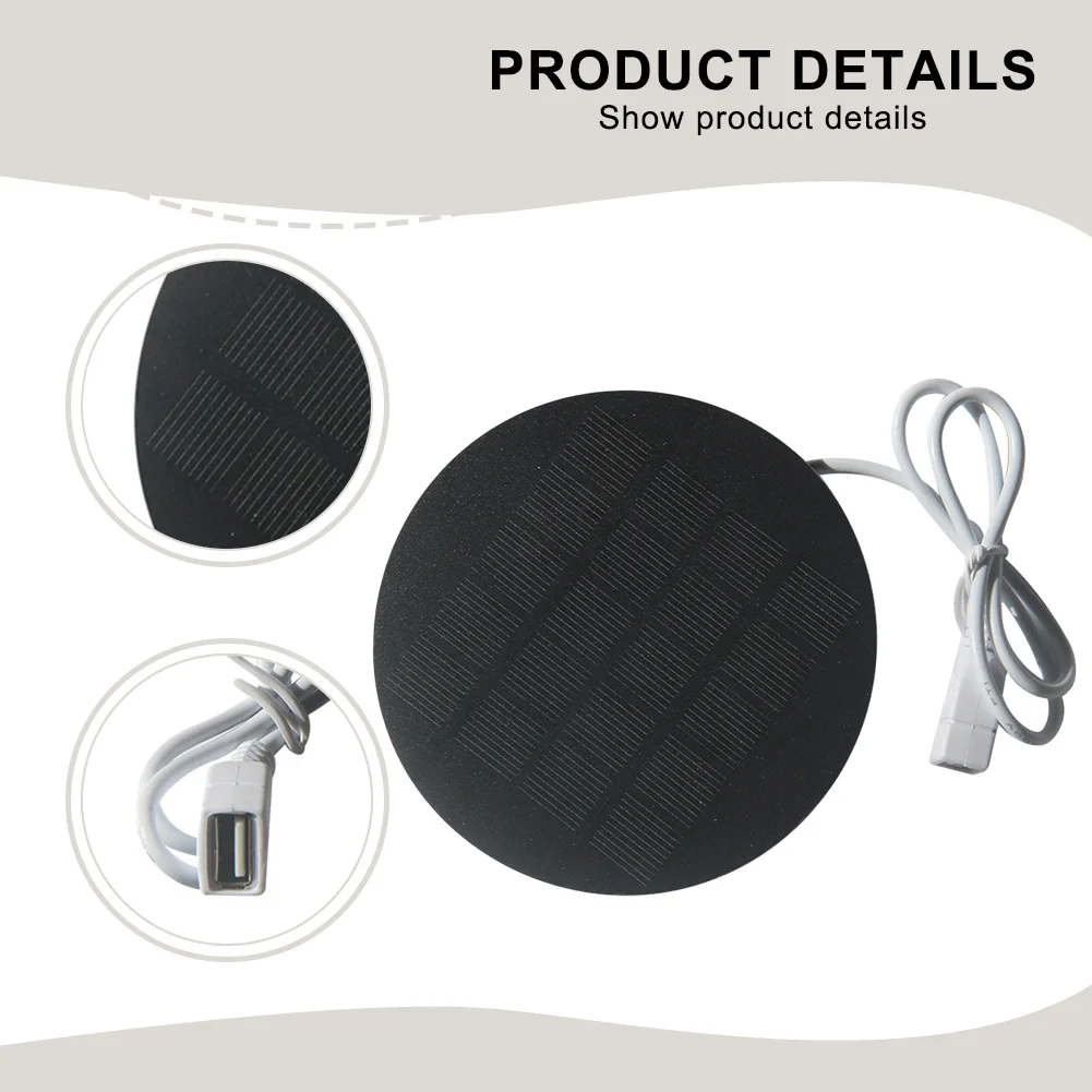 For Travel For Outdoor Adventures 2W Solar Charger Outdoor Power Charger Mobile Power Support For Mobile Devices