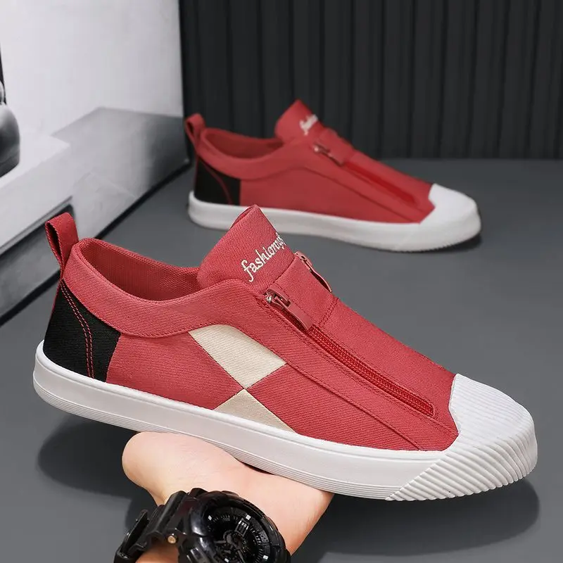 

Повседневная мужская обувь, парусиновая цветная мужская обувь с низким берцем для взрослых, элегантная мода 2024, походные кроссовки без кожи, трендовые кроссовки