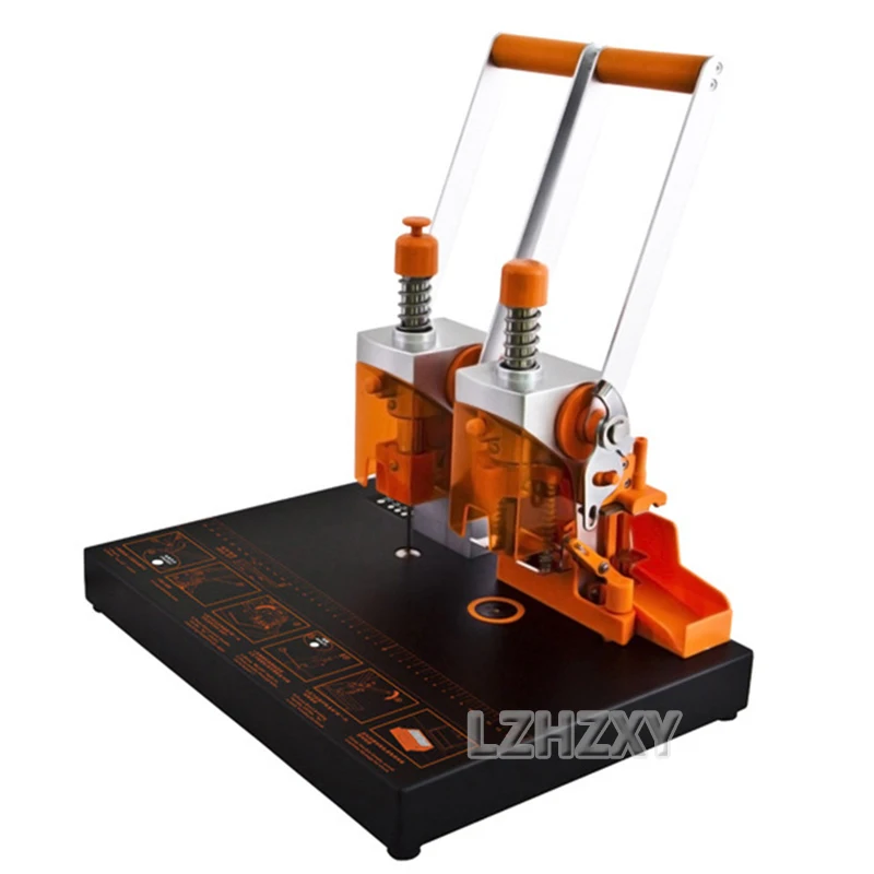 Automatic Hot Melt Hose Binding Office Document Voucher Binding Machine 4CM Manual Bill Punching Machine Glue Binding Machine