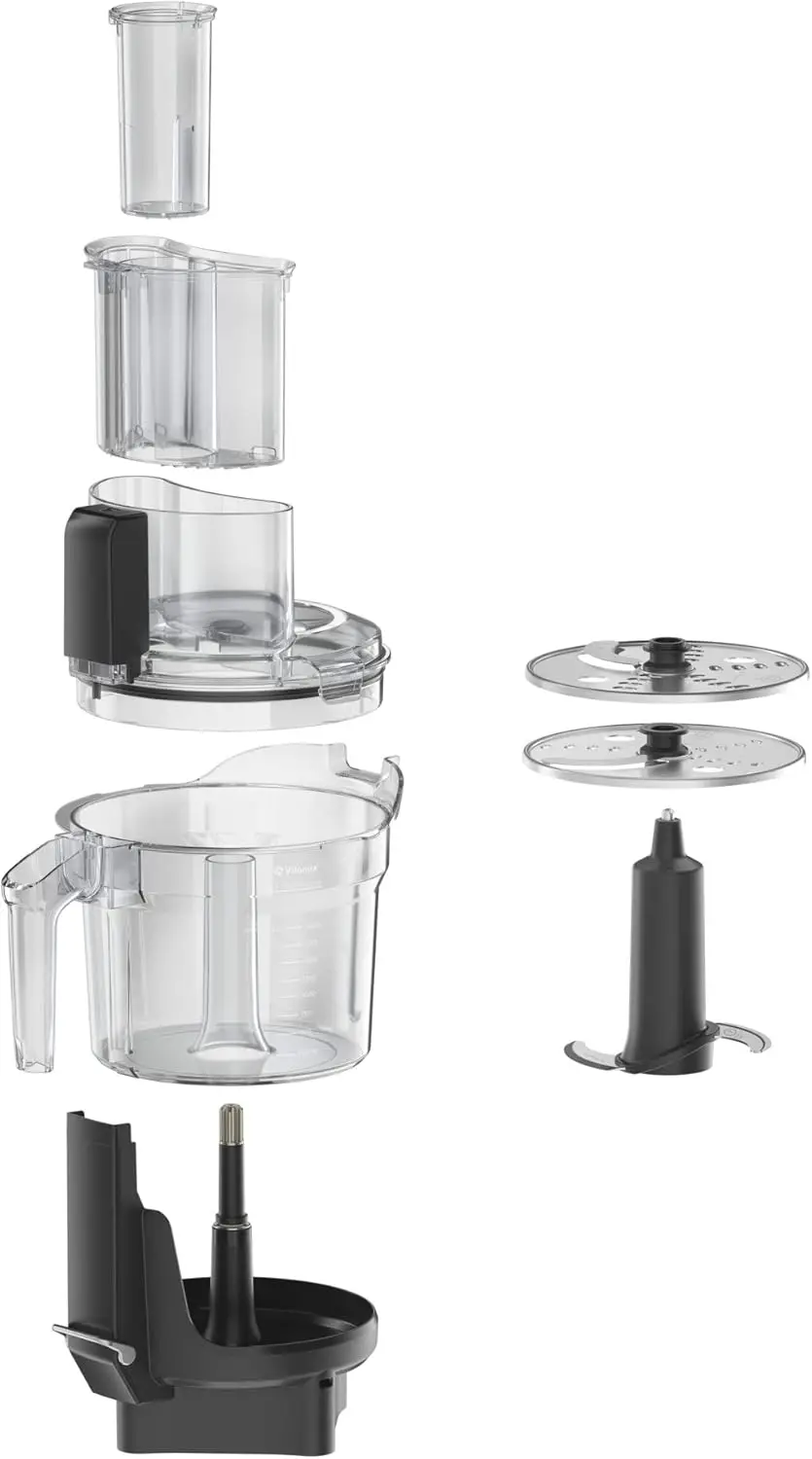 12-Cup Food Processor Attachment with SELF-DETECT™, Compatible with Ascent and Venturist Series, Black
