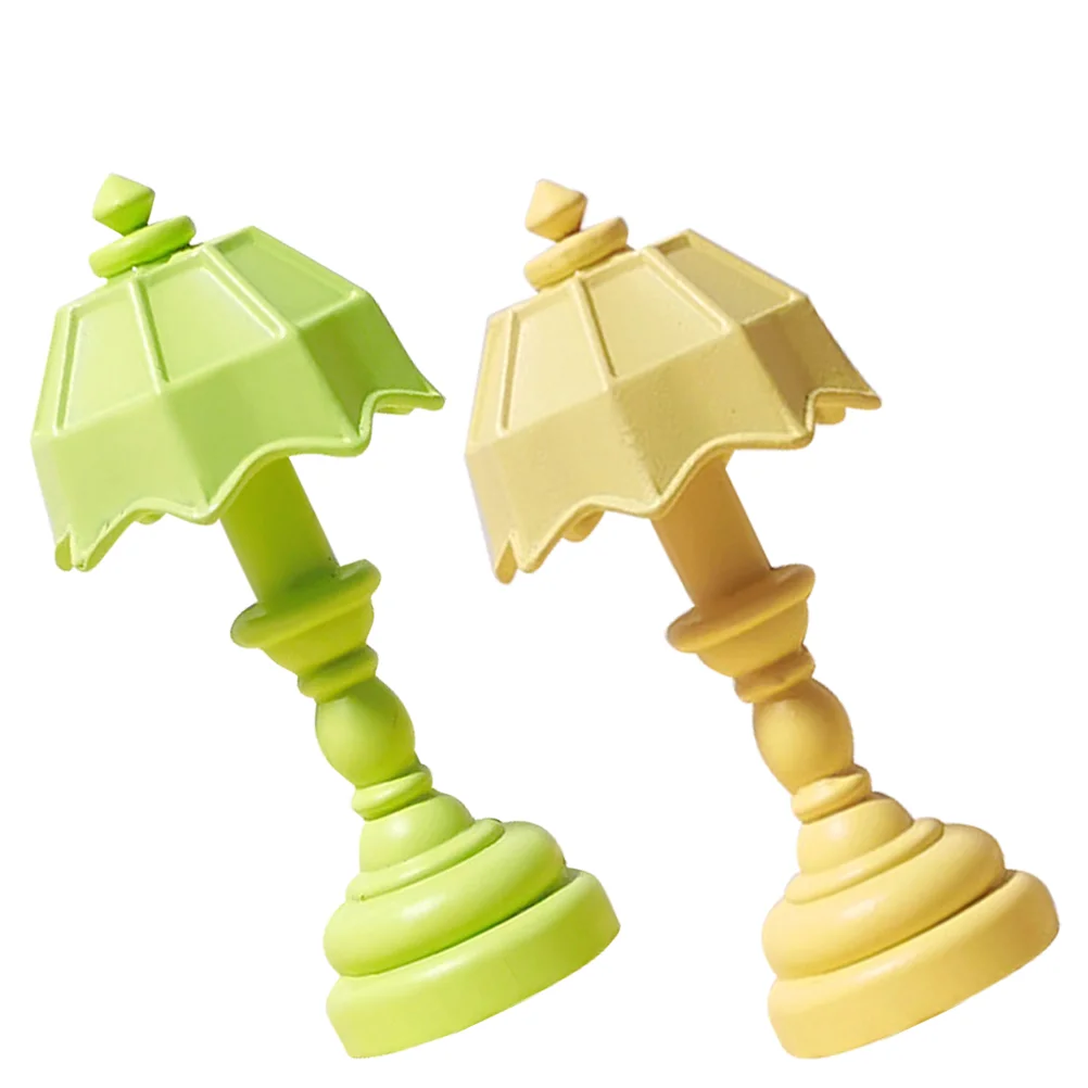 2-delig model huis miniatuur bedlampje desktop licht micro landschap tafel