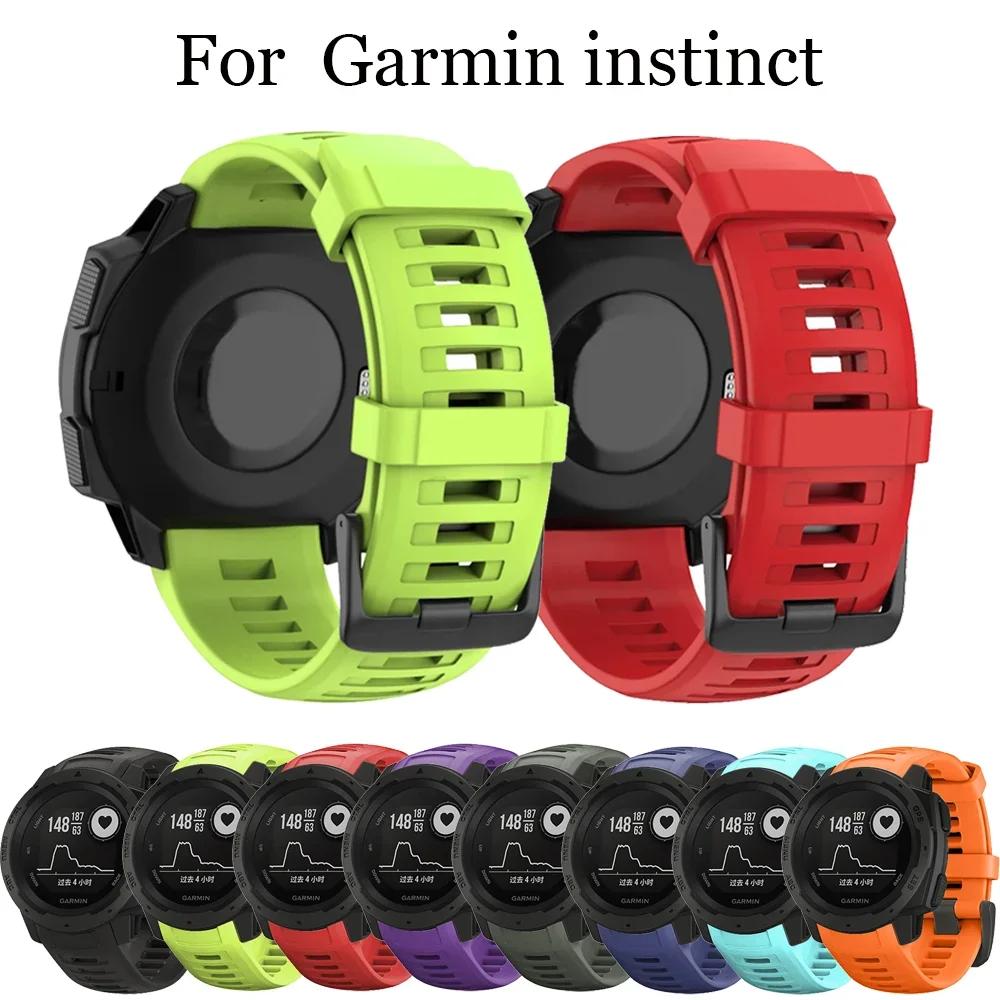 

22MM Soft Silicone Replacement Wristband Watch Strap For Garmin Instinct Smart Watch band wristband Smart Accessories