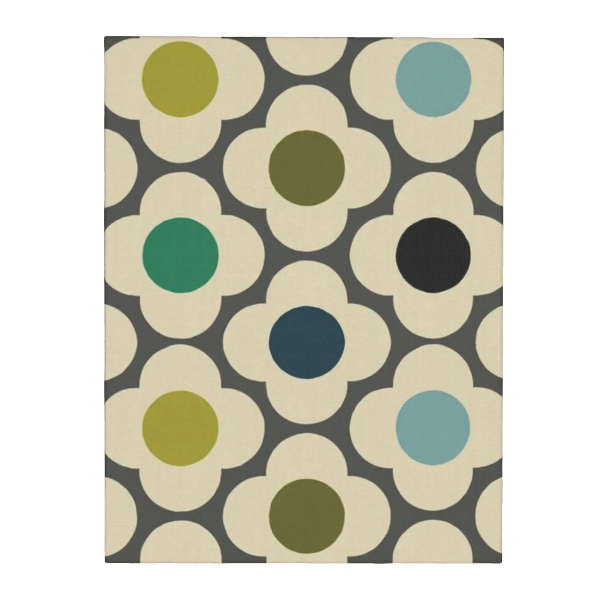 Orla Kiely Flowers Abstract Canvas Painting Wall Art Unframed Art for Apartment Geometric Unique Present for Friends 30x40cm